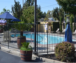 Days Inn & Suites Lodi - Pool and Sundeck Area at Days Inn Lodi